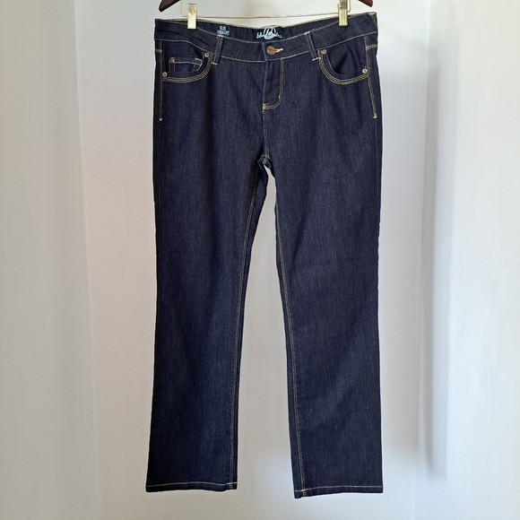 Bluenotes | Dark blue (almost black) slim straight woman's Jean - Picture 2 of 9